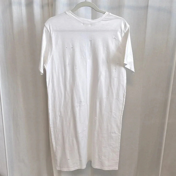 NWOT NYTT Cotton Distressed Cut Out Dress, Size L - Picture 7 of 11